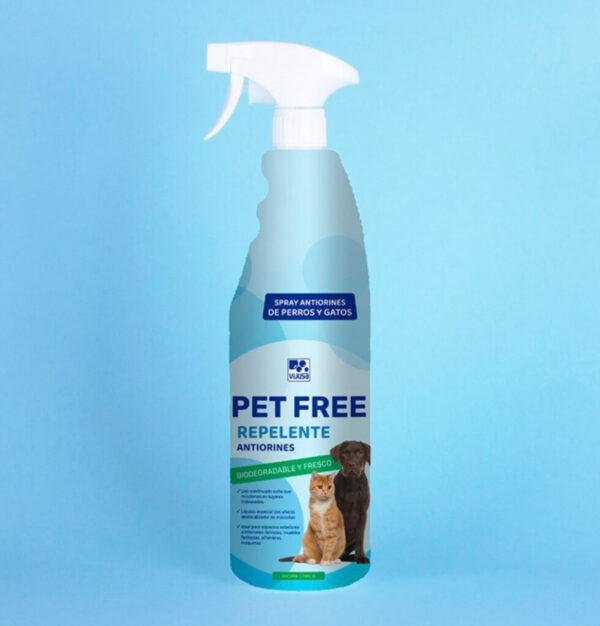 REPELENTE ANTIORINES SPRAY PET FREE 1L 6U