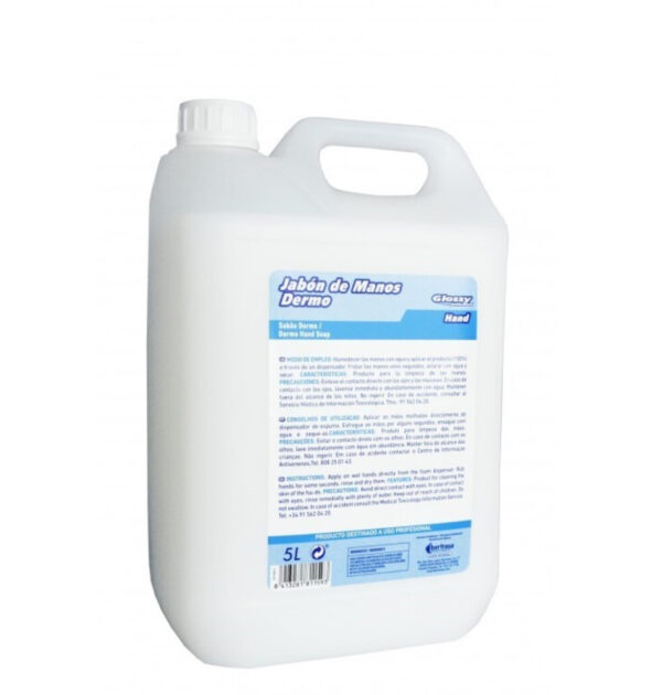 GEL DE MANOS DERMO GLOSSY HAND 5L 4U