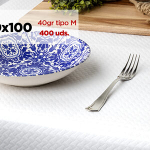 MANTEL PAPEL 1*1 BLANCO 40G 400U
