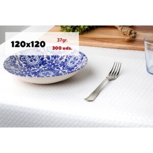 MANTEL PAPEL 120*120 BLANCO 300H