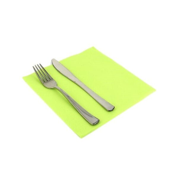 SERVILLETA 38*38 PISTACHO 50S PUNTA PUNTA 24P